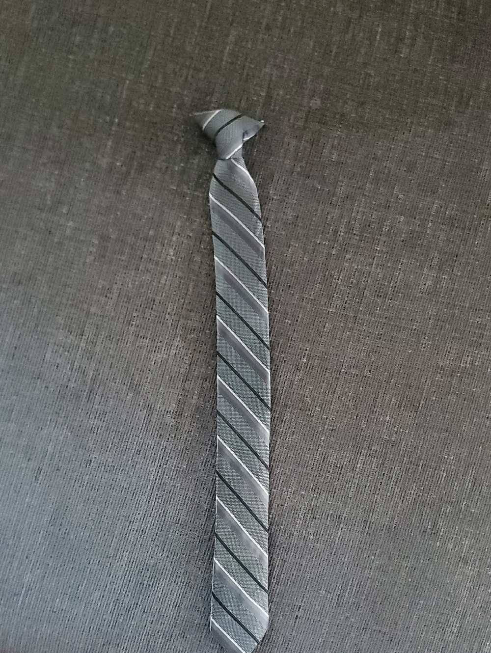 Kohl's Boys Gray Striped Tie